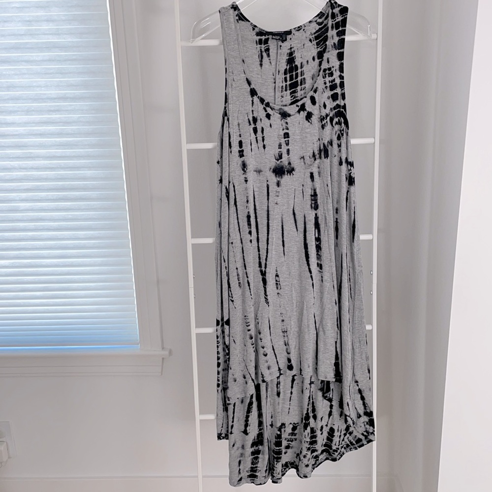 Forever 21 sleeveless tie dye high low dress